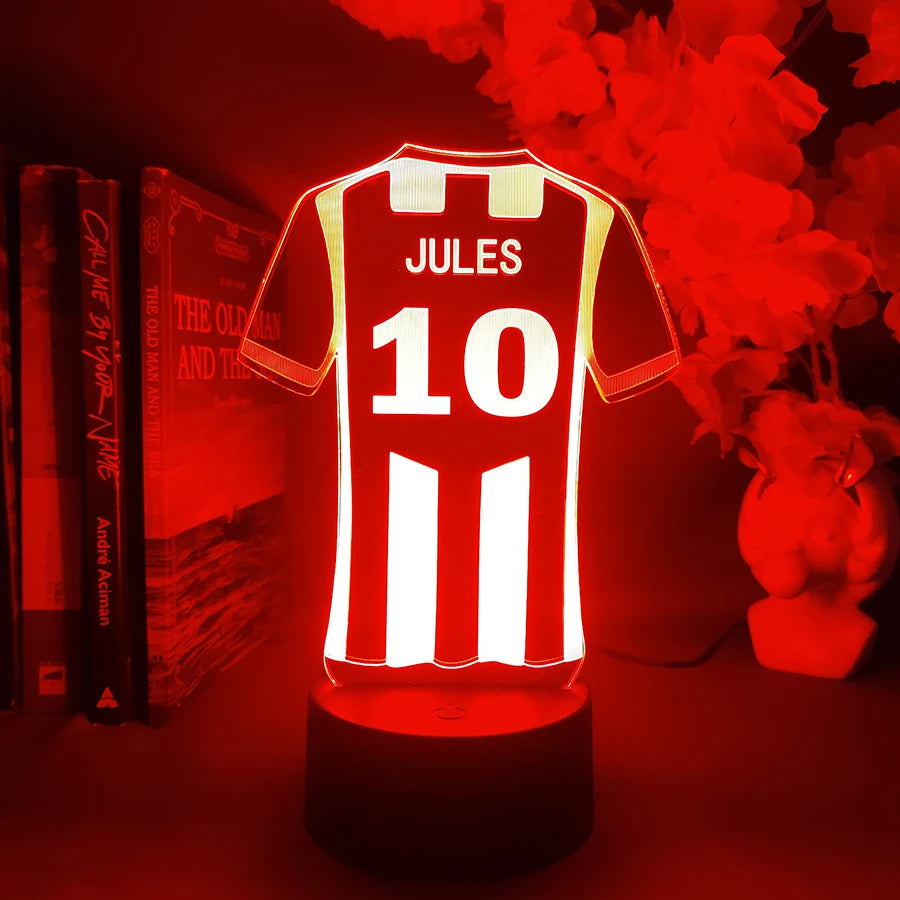 Solis Custom Jersey Name Lamp. Your name Your glow
