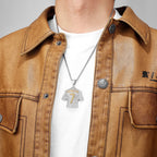 Football Jersey Necklace | Messi, Ronaldo, Neymar, Mbappé, Haaland Stainless Steel Pendant