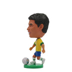 Collectible Soccer Star Resin Figurine & Mini Football Player Doll (6.5cm)