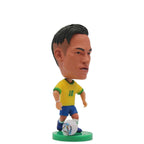 Collectible Soccer Star Resin Figurine & Mini Football Player Doll (6.5cm)