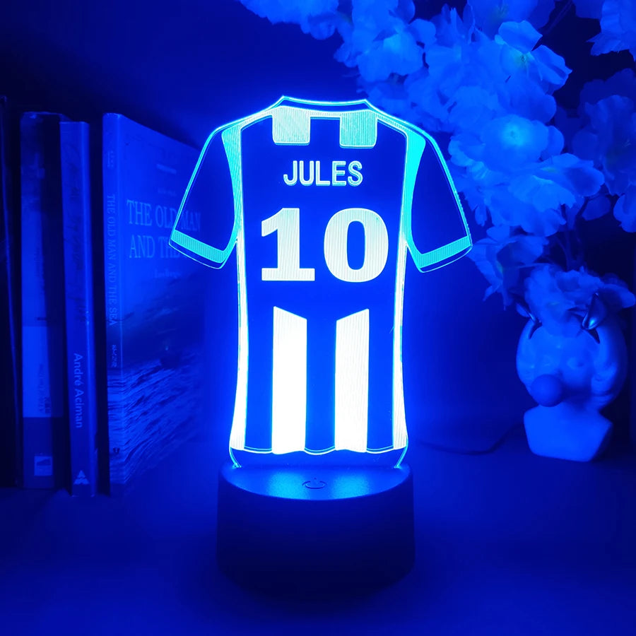 Solis Custom Jersey Name Lamp. Your name Your glow