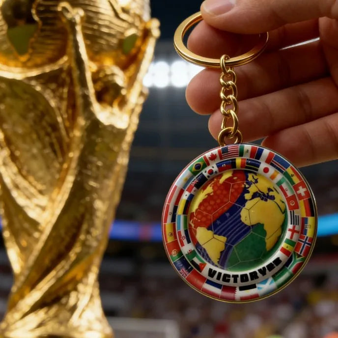 Solis World Cup Champions Keychain – 2026 FIFA Metal Pendant