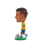 Collectible Soccer Star Resin Figurine & Mini Football Player Doll (6.5cm)
