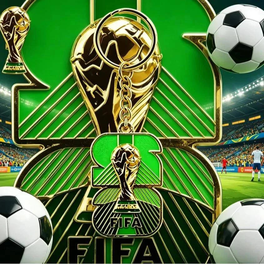 Solis World Cup Champions Keychain – 2026 FIFA Metal Pendant