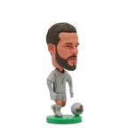 Collectible Soccer Star Resin Figurine & Mini Football Player Doll (6.5cm)