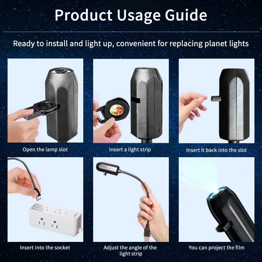 Cosmic Vista 3D HD Space Projection Light