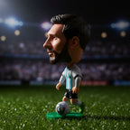 Collectible Soccer Star Resin Figurine & Mini Football Player Doll (6.5cm)