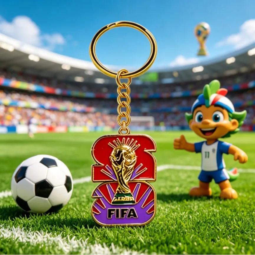 Solis World Cup Champions Keychain – 2026 FIFA Metal Pendant