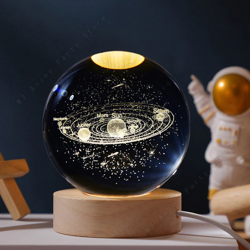 Solis Celestial 3D Crystal Orb LED Lamp
