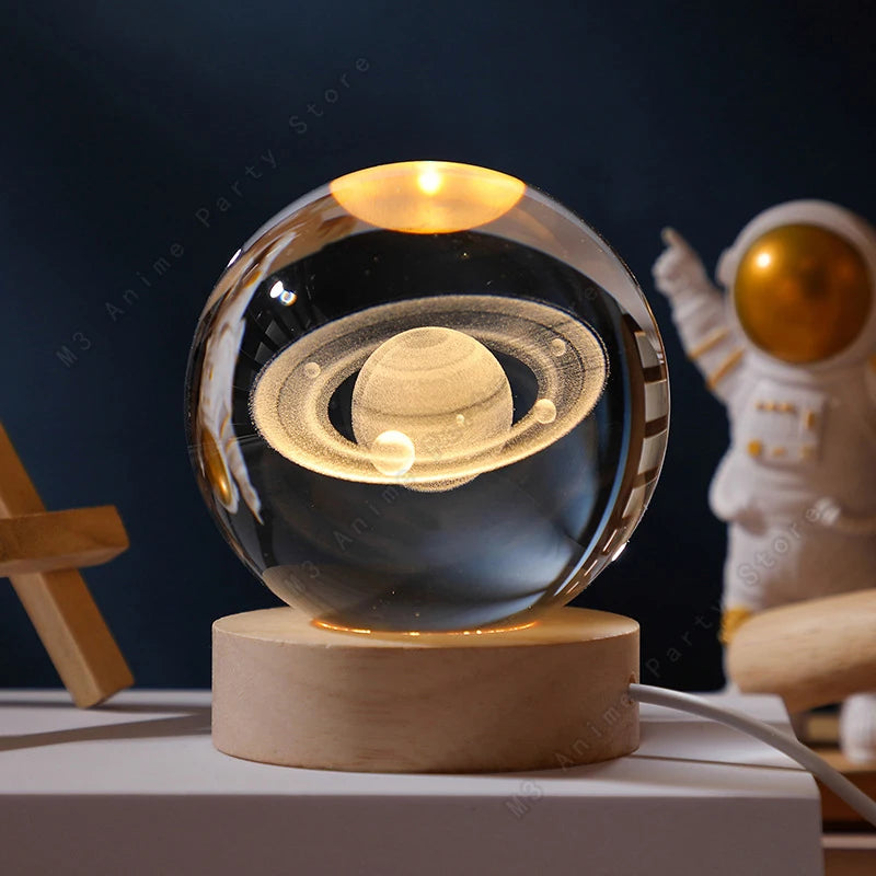 Solis Celestial 3D Crystal Orb LED Lamp