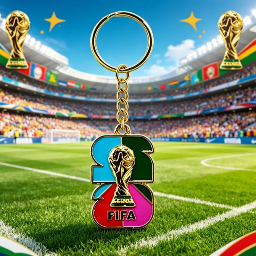 Solis World Cup Champions Keychain – 2026 FIFA Metal Pendant