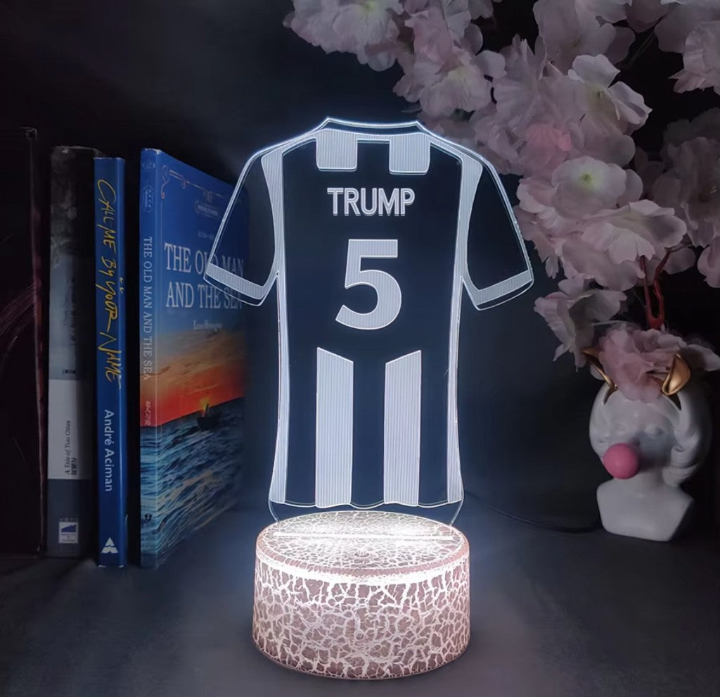 Solis Custom Jersey Name Lamp. Your name Your glow